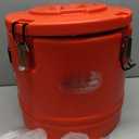 30L Commercial Insulated Food Carrier - Stainless Steel Soup Container for Hot & Cold Food - Ideal for Restaurants, Parties, Picnics, and Outdoor Events - Durable with Lid (Red)