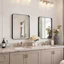 36"x24" Bathroom Vanity Mirror for Wall Aluminum Framed Farmhouse Rectangle