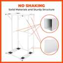 Sidasu 23" Double-Layer Washer and Dryer Stand, Heavy-Duty Steel Washer Dryer Stand, Compatible with Most Washer Dryer Models