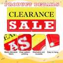 SmoothNovelty 2x4 Feet Clearance Banner Store Sale Sign with Grommets Polyester Fabric Reusable Weatherproof Sale Banner for Outdoor Indoor Advertising Business Marketing Store
