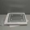 Vanity Mirror with Lights, 14.8x12.6 Inch White LED Makeup Mirror, 3-Color Dimmable LED Smart Touch Screen, 5X Magnification & 360 Rotation, Large Tabletop Makeup Mirror for Bedroom