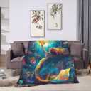 Scales Throw Blanket Soft Cozy Warm Blanket Women Men 60"X50" Throw for Couch Bedroom Home Decor