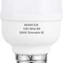 aooshine Q50 Dimmable LED Light Bulb - 3000K Warm White LED Light Bulb, Standard E26 Base, 1 Pack, 650 Lumens, 120Volts 6Watts Lighting Bulbs for Lamp, 680 LUMENS