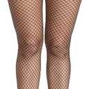 Women's High Waisted Tights Sexy Wide Mesh Fishnet Stockings, S