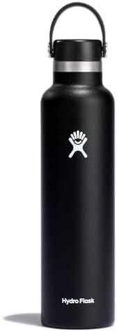 Hydro Flask Water Bottle - Insulated Stainless Steel - Non Spill, Leakproof in 24 Oz Black