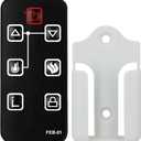 Replacement for FEBO Flame Electric Fireplace Remote Control E3001 ZHS-30-B 384-15A-20-13E F18-I-008-018C F15-I-005-009 15IN-23-100 F15-I-005-031B 14IN-28-078 ZHS-32-D