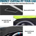 Dash Cover Mat for 2022-2024 2025 Jeep Compass Dashboard Cover Mat Dash Carpet Protector Custom Fit Center Console Cover Sunshade Protector Compass Accessories Pad No Glare (Black)