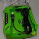 Greenworks PRO 80V Lithium Ion Single Port Rapid Battery Charger GCH8040