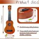 Kids Toy Ukulele Guitar,17 Inch Classical Guitar Musical Toy,4 Strings Guitar Ukulele Educational Learning Toy for Toddlers and Preschoolers