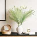 Green Pampas Grass Decor 4pcs 25 Inch Faux Pampas Grass Artificial Pampas for Boho Home Decor, Table Decorations Wedding Centerpieces & Vase Filler