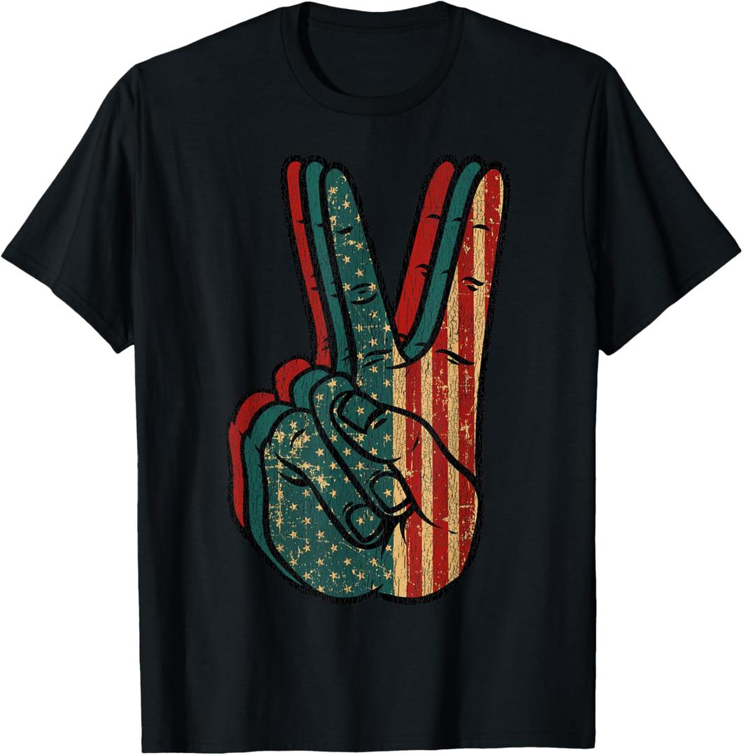 Retro Peace Vintage 60's 70's Hippie Gift T-Shirt