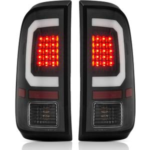 LED Tail Lights Assembly Compatible with1997-2003 Ford F150,1999-2007 Ford F250 F350 Superduty Driver and Passenger Side, Black Housing Clear Lens