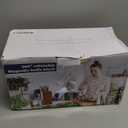 Dmore magnetic knife block without knives, 360 rotatable magnet knife holder stand made of fine acacia wood, Extra Large capacity knife storage for knives and utensils for kitchen counter top (Wide: 4.5x4.5 inches)