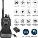BAOFENG Radio BF-888S Walkie Talkies Long Range Rechargeable Two Way Radios with Flashlight, Type-C Charging Li-ion Battery, Frequency Copy, VOX Handsfree, for Cruise Hiking Camping Family, 20 Pack