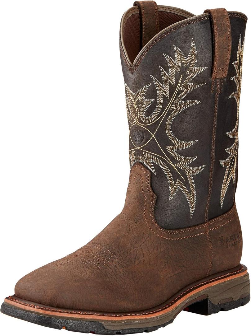 Ariat Men's Workhog Waterproof Work Boot, 14W