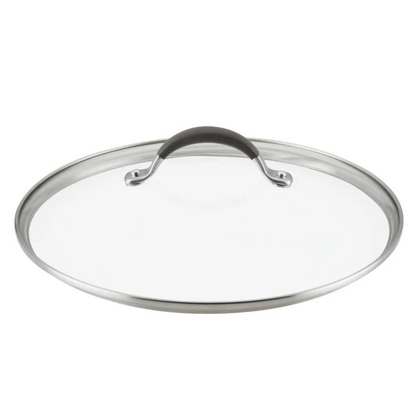 12.5 Inch Pan Lid - Glass Lid with Stainless Steel Handle for Frying Pan and Pots