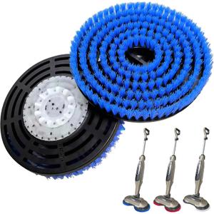 Brush for Shark Steam Mop S7000 S7001 S7020 S7005 S8021 S8001 Replacement Brush Head and Scrub Pad Abrasive Polishing Pad for deep Cleaning Hard Floors Kitchens and bathrooms (2, Blue)