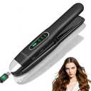 SUNMAY Cordless Hair Straightener, 0.85 Inch Titanium Portable Hair Straightener for Travel, Cordless Mini Flat Iron Hair Straighteners and Curlers 2 in 1, Dual Voltage, On-The-Go & 20S Fast Heat Up