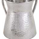 EMANUEL Yair Hand Washing Cup Netilat Yadayim Hammered Stainless Steel
