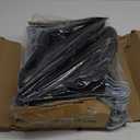 HOUSE DAY Black Velvet Hangers 60 Pack, Non Slip Clothes Felt Hanger Heavy Duty for Coat, Premium Slim Space Saving Suit Hangers for Closet Organizer, 360 Rotating Silver Hook