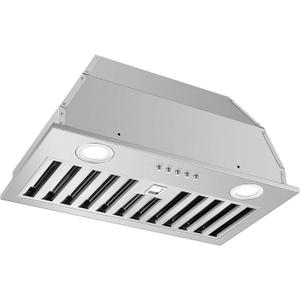 Range Hood Insert 20 Inch 600 CFM Stainless Steel, Ducted/Ductless Convertible Ultra-Quiet Built-in Kitchen Exhaust Hood with Dishwasher-Safe Filter, 3-Speed & Dual LEDs Efficient Lighting