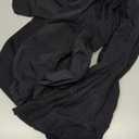 No nonsense Women's Super Opaque Control Top Tights 90 Denier Soft High Waist Pantyhose (Large, Black/Black)