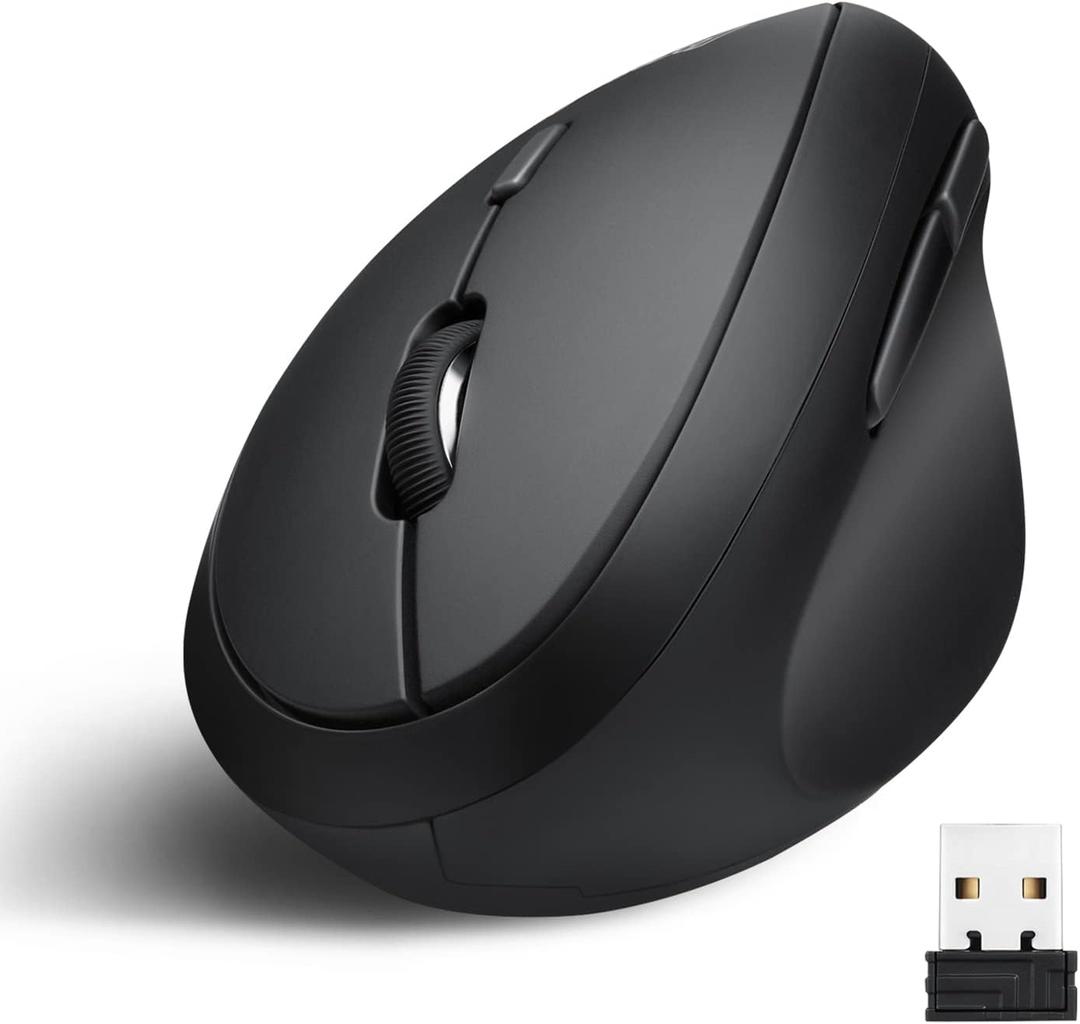 Perixx PERIMICE719 RightHanded Wireless Mini Vertical Mouse, 3 Level DPI