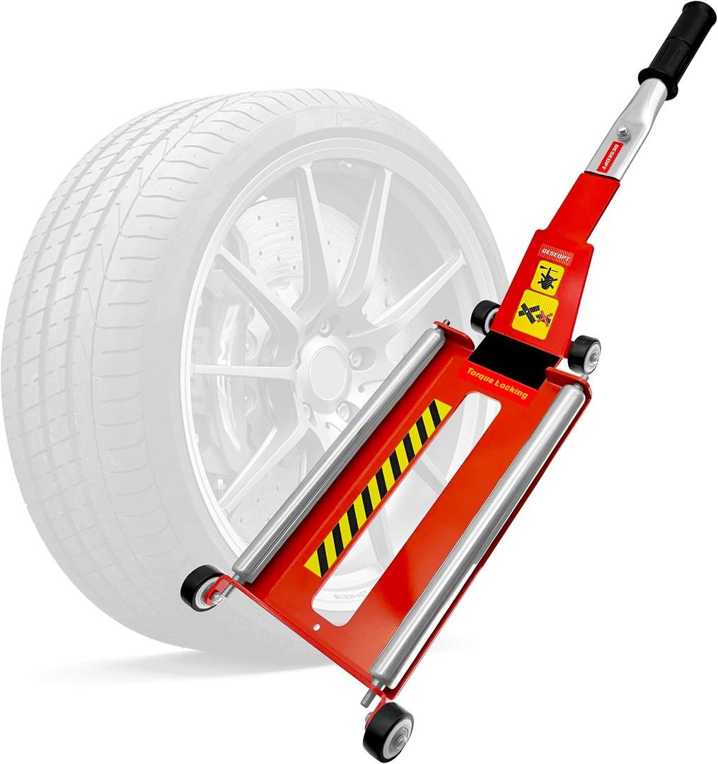 Upgraded Portable Effortless Tire Jack Disassembly Tool, Tire Jack Tool with Roller Plate [Extended Version] (EXP 06/13/30)