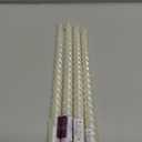 Kemladio 4 pcs 10 inch Taper Candles, Burning Unscented Tapered 7.5 hrs, Fancy Dinner,Tall Candle Sticks, Halloween Party Decorations (4pcs, White)