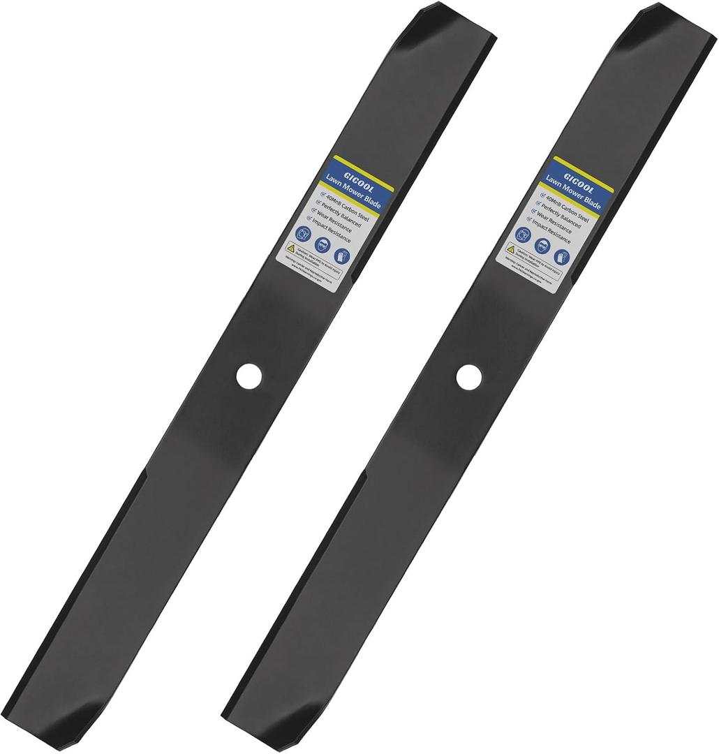 GICOOL 42 Inch Blades (2 Pack), Compatible with 42" Deck Toro Timecutter SS4235, Z4235, Z4200, SS4260, SS4200 Zero Turn Mowers, Replaces OEM 110-6568-03, 106-2247-03 and 110-1857-03
