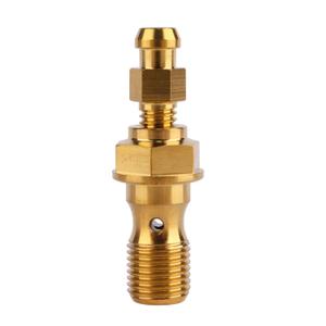 Titanium Bolt M10x1.0 1.25mm Pitch Clutch Slave Cylinder Brake Caliper Banjo Bolt (Gold, M10x1.0 Pitch)