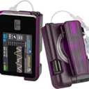 Tslim x2 Pump Case with Clip, Tandem Tslim Pump Case with 360 Rotatable Clip, Tandem Tslim x2 Pump Accessories, Friendly to Screen Protector, Compatible with t:Slim, t:Slim G4 (Purple)