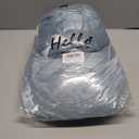 VETHIN Princess Bed Canopy for Girls,Bed Canopy Curtain Double Layer Sheer Mesh Dome Bed Curtain Round Lace Princess Mosquito Net Tent with led Stars String Lights(Blue/White)