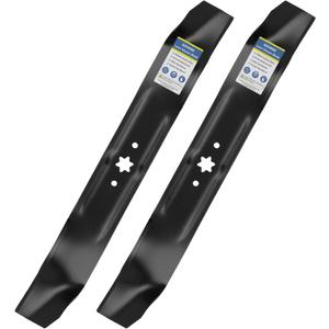 GICOOL 942-0616A Mulching Mower Blades, with 6-Star Hole, Fit for Cub Cadet MTD Troy Bilt Bronco 42" Deck Lawn Mower Replace 942-04308 742-0616A 742-0616 942-0616 742-04126
