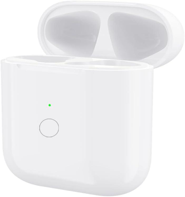 Wireless Charging Case Only for AirPods 1st 2nd gen Charger Case Compatible with AirPods 1/2 Gen Replacement Charger Cases, Support Bluetooth Pairing & Sync Button, Earbuds Not Included