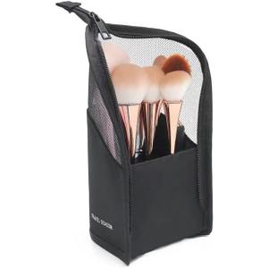 Makeup Bag Large Capacity Multi Functional Mesh for Travel Women Portable Travel Makeup Brush Holder Stand Up Cosmetic Bag