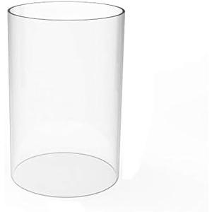 FixtureDisplays Clear Acrylic Tube 4" (Nominal) Diameter (3.937" Exact Outside dim) x 6" Long, 5/64" (2mm) Wall Open Ended 15139-6"-1PK-NPF
