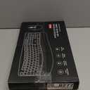 Wireless Keyboard and Mouse Combo, 2.4G Full Size Wave Keys Ergonomic Keyboard with Wrist Rest and 3-Level DPI Adjustable Wireless Ergonomic Mouse for Windows, Mac OS Desktop/Laptop/PC(Black)