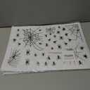 2 x 4 Sheets Halloween Window Clings, Black Bats Spiders Web Window Stickers Spooky Halloween Decorations Wall and Floor Decals for School Home Indoor Party Decor Supplies