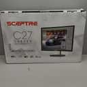 Sceptre Curved 27-inch Prime Monitor up to 100Hz 1080p, HDMI x2, VGA, 99% sRGB, Built-in Speakers, R1500, Machine Black 2025 (C275W-1920RN Series)