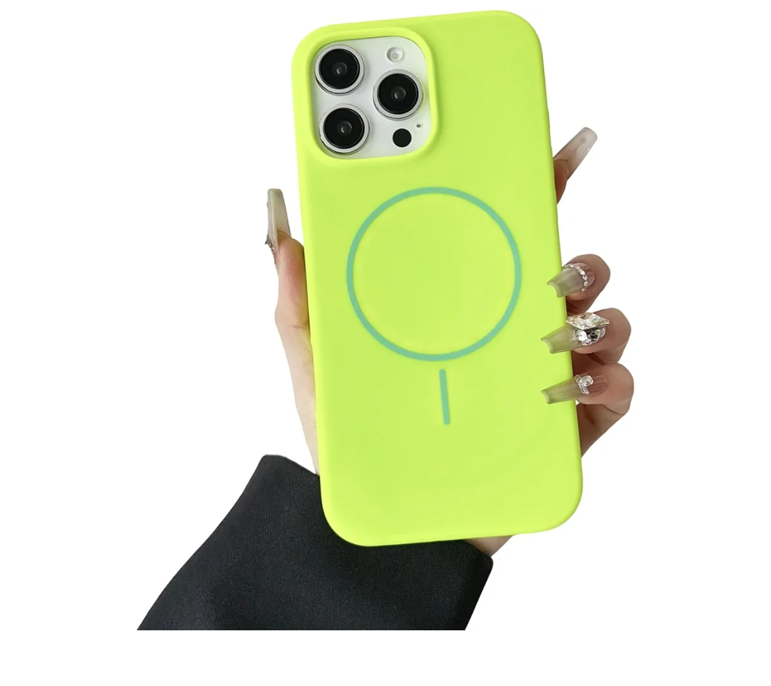 iquid Silicone Soft Shockproof Magnetic Case for iPhone, Compatible with MagSafe Wireless Charging (iPhone 12/12pro,Green) iquid Silicone Soft Shockproof Magnetic Case for iPhone, Compatible with MagSafe Wireless Charging (iPhone 12/12pro,Green)