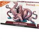 Dungeons & Lasers Giant Kraken Miniature Figure - Large 5.1" (130mm) Tall Model with Scenic Base for use with DND and 5E Compatible RPG Games - Unpainted and Unassembled
