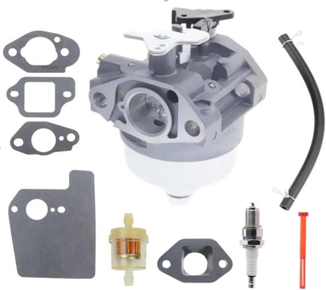 Cnfaner 16100-Z0Y-013 Carburetor for Honda GCV190 GCV190A GV190LA HRX217 HRB217 Manual Choke Pressure Washer Lawn Mowers Engines with gaskets 16211-ZL8-000 Insulator kit