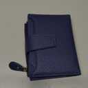 Falan Mule Women's Royal Blue Leather Wallet with RFID Blocking, Card Holders, and Coin Pouch