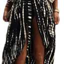 Bsubseach Stylish Tie Dye Open Front Long Kimono Swimsuit Cover Up for Women Swimwear Cover Ups