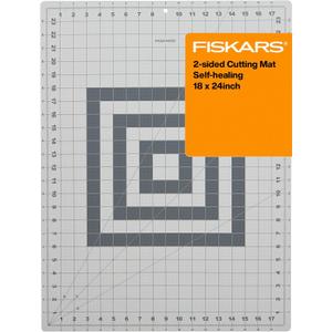 Fiskars Self Healing Cutting Mat for Quilting, Arts and Crafts, 18" x 24" Grid, Sewing Mat, Craft Cutting Board, Sewing Supplies and Quilting Tools, 19"L x 0.1"W