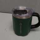 16 Oz Coffee Mug with Handle and Lid, BPA Free Coffee Cup, Keep Cold 6 Hours and Keep Warm 5 Hours, Great Tea Mug for Home Offie and Outdoor Use (Deep Green)