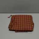 VHC Brands Star & Check Curtain Prairie Set of 2, Burgundy & Tan, 63x36