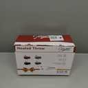 Homemate Heated Blanket Electric Throw - 50"x60" Heating Blanket Throw 1/2/4/6/8 Hours Auto-Off 10 Heat Levels Over-Heat Protection Soft Flannel Sherpa Heater ETL Certification (Light Grey (Striped))