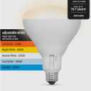 Feit Electric BR40 LED Light Bulb, 85W Equivalent, Dimmable, 5CCT, E26 Medium Base, 90 CRI, 1100 Lumens, Adjustable White, 13.7 Years Lifetime, BR4085DM5CCTCA15K